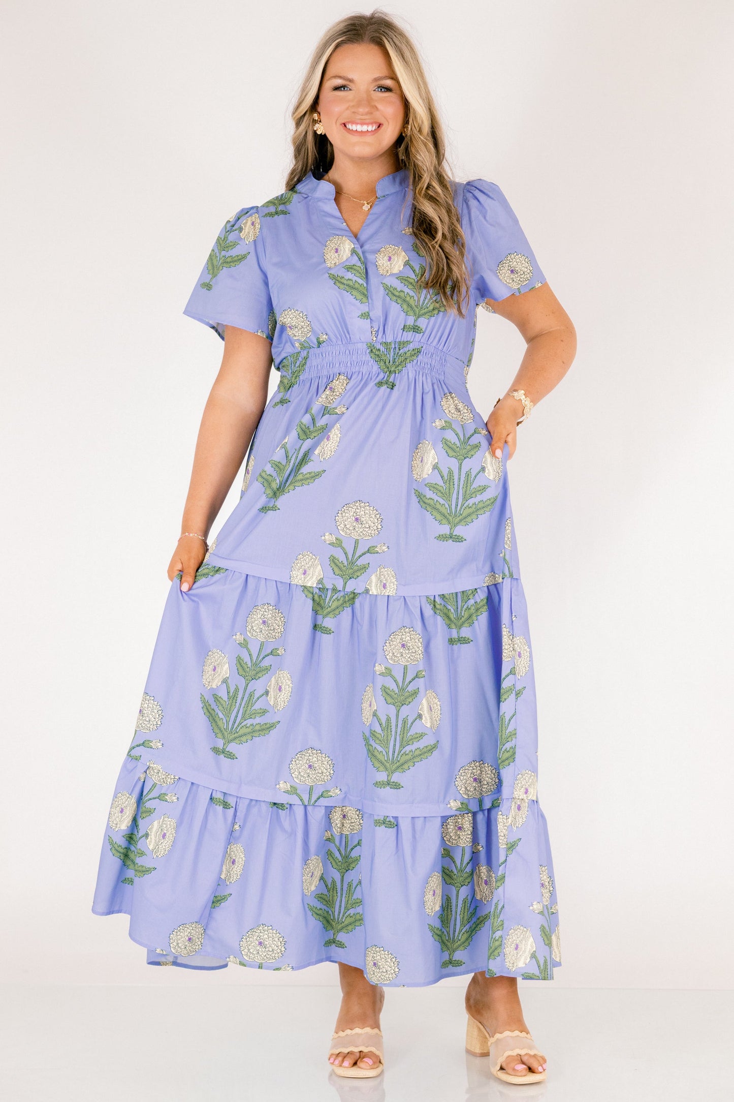 Vestido Maxi Momentos Encantadores, Azul Acero