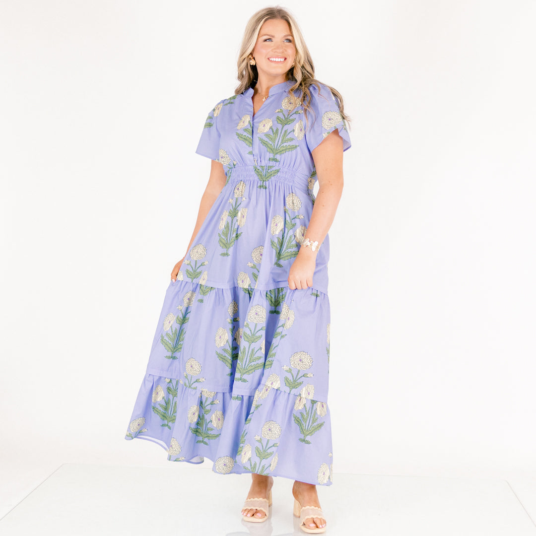 Vestido Maxi Momentos Encantadores, Azul Acero