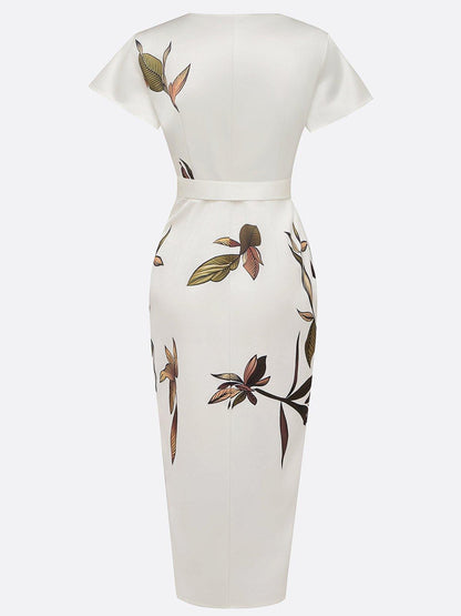 Elin™ - Elegante vestido envolvente con estampado floral