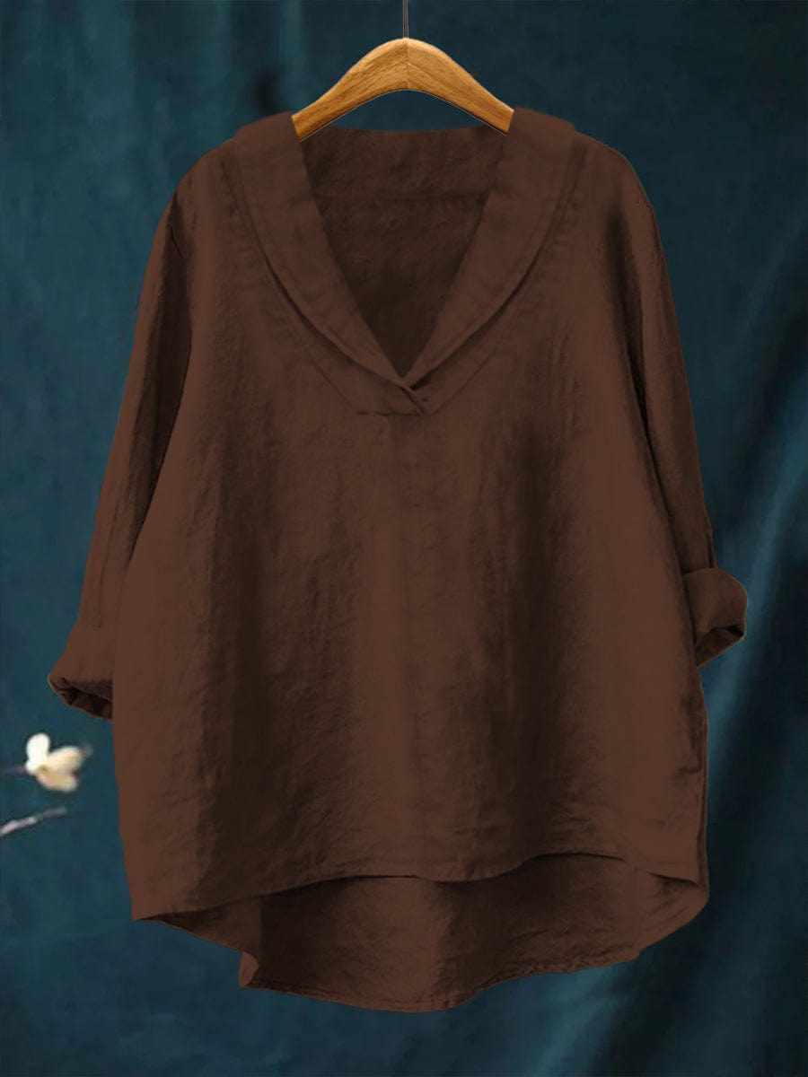 Hortense | Blusa de Cuello en V Fluida
