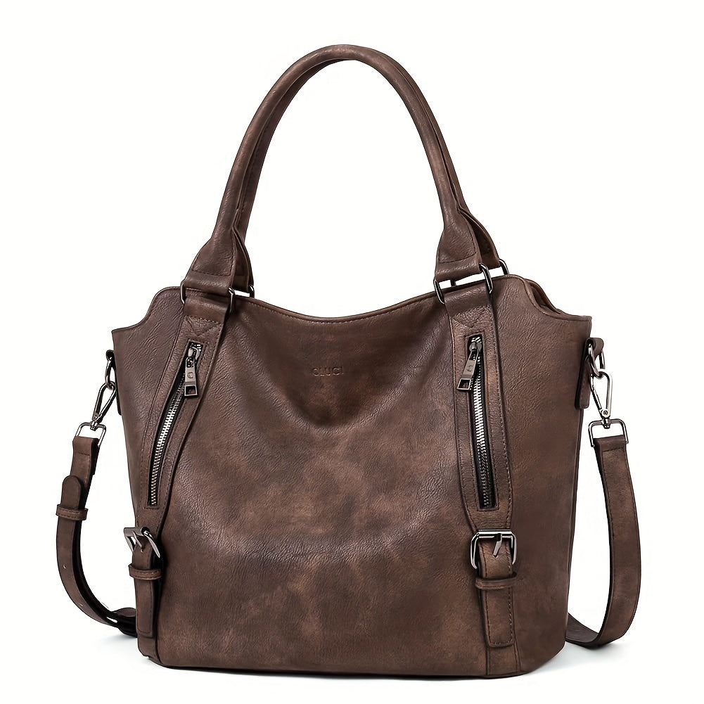 Laurine | Bolso Tote Elegante Multi-Cremalleras