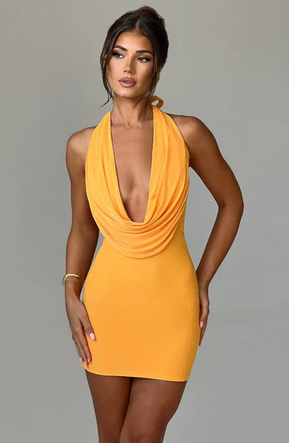 Sukienka Mini Fallon - Mandarynowa