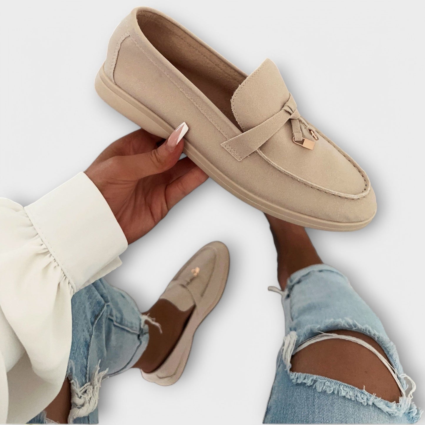 Livia | Mocasines Suede Minimal Chic