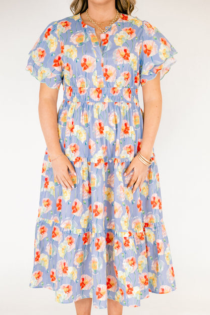 Vestido Libre para Ser, Floral Polvoriento