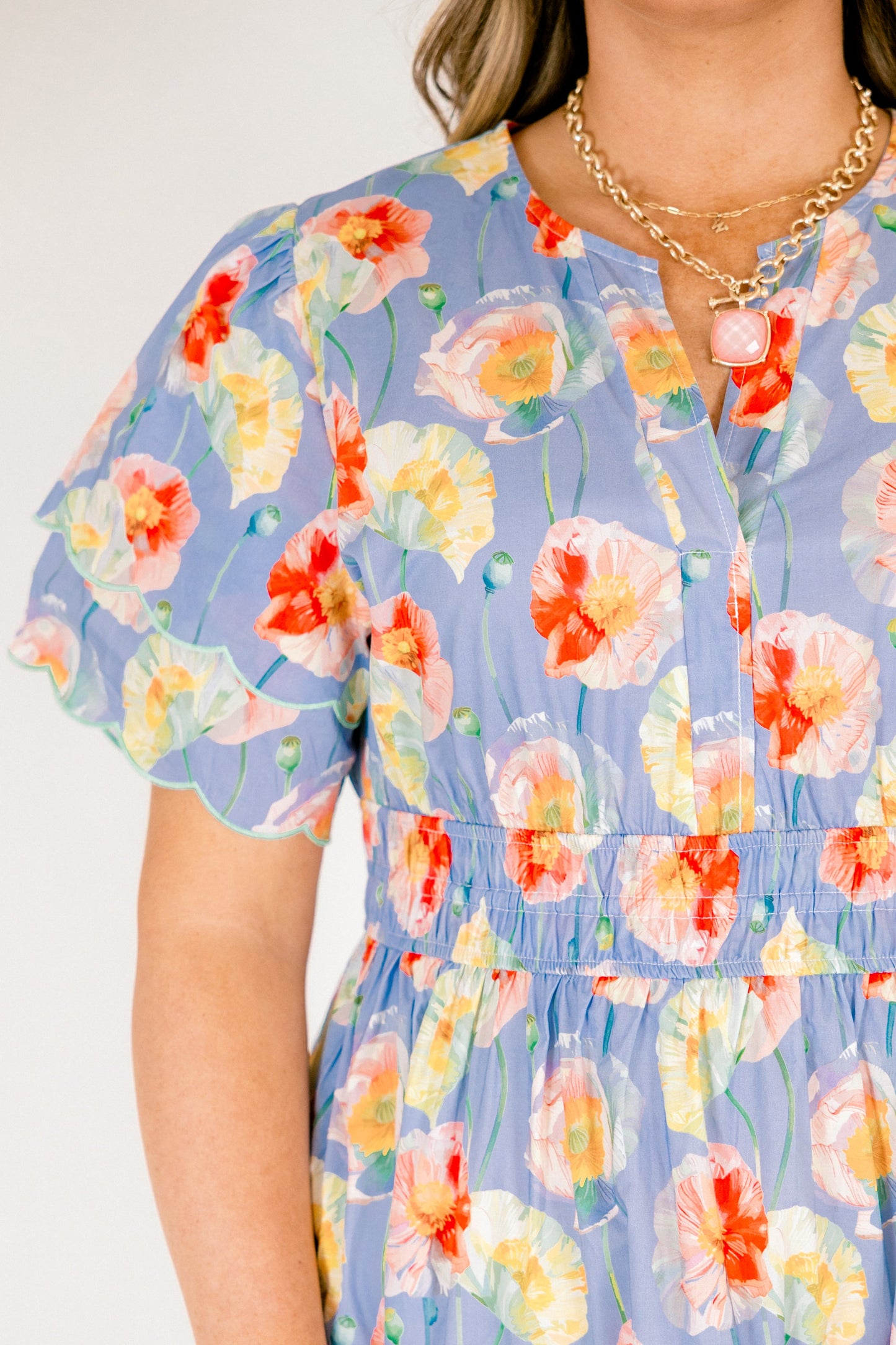 Vestido Libre para Ser, Floral Polvoriento