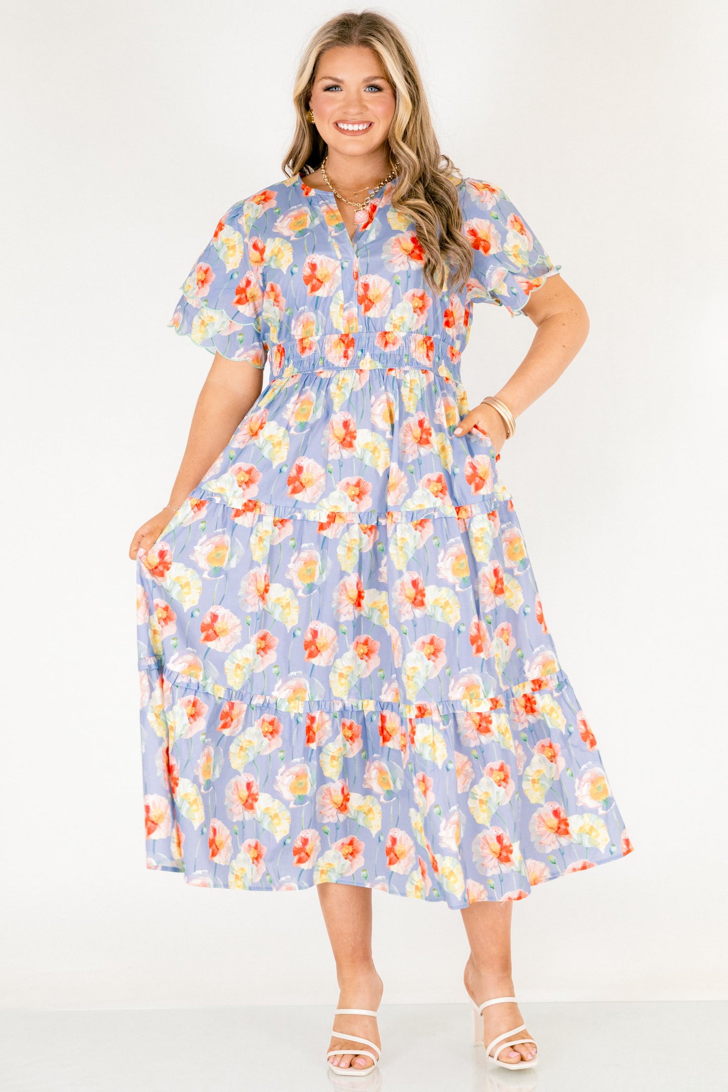 Vestido Libre para Ser, Floral Polvoriento