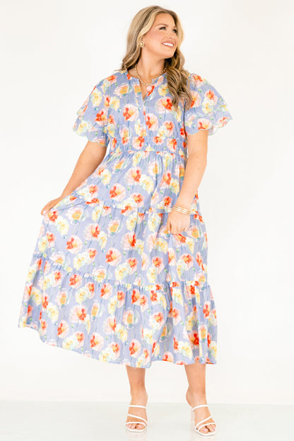 Vestido Libre para Ser, Floral Polvoriento