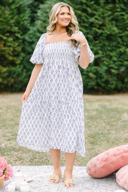 Vestido de Tarde en el Jardín, Lila Crema