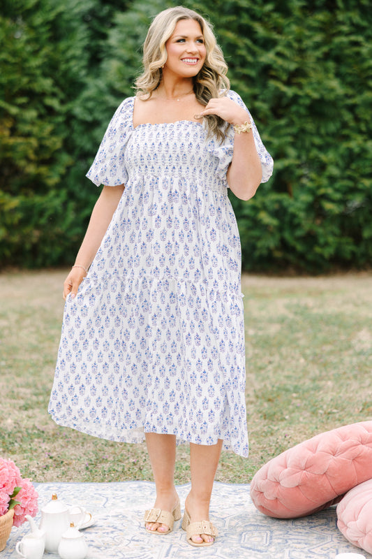 Vestido de Tarde en el Jardín, Lila Crema