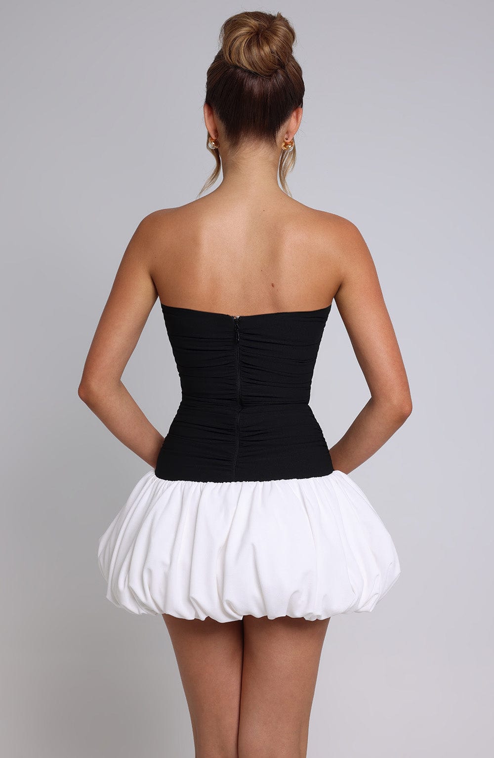 Sukienka Mini Gemma - Czarna/Biała