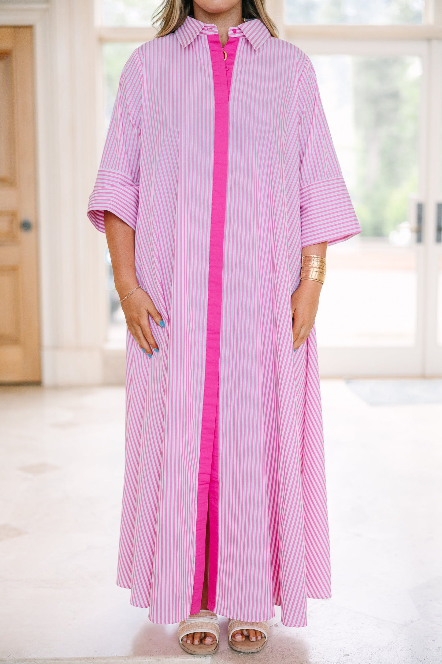 Vestido Get A Move On, Rosa Brillante
