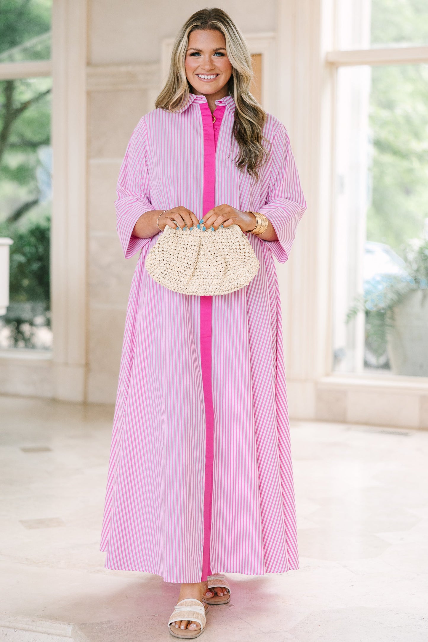 Vestido Get A Move On, Rosa Brillante