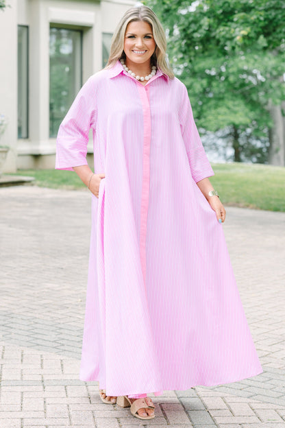 Vestido Get A Move On, Rosa Claro
