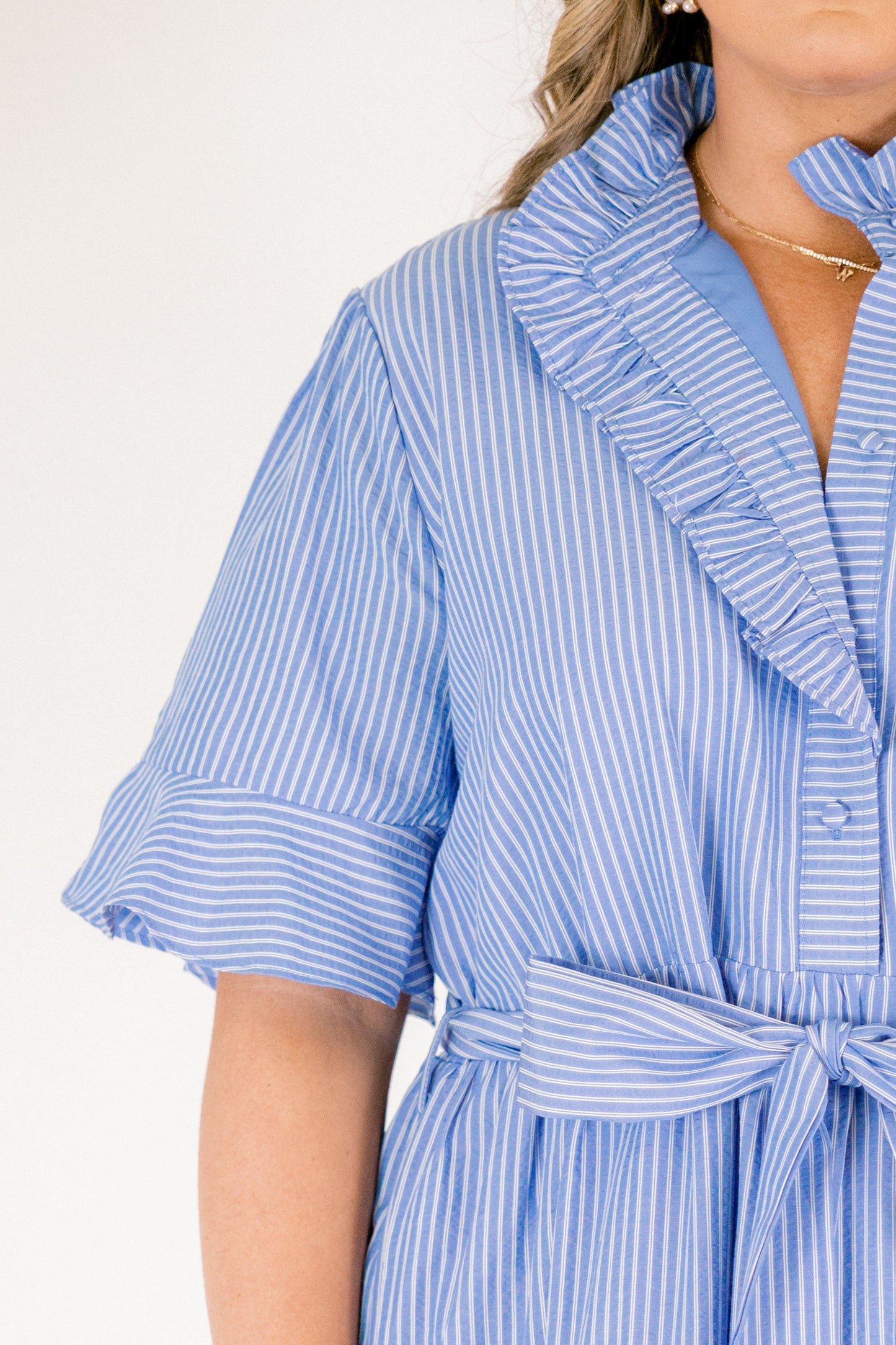 Vestido Verdades a Medias, Rayas Azules