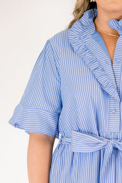 Vestido Verdades a Medias, Rayas Azules