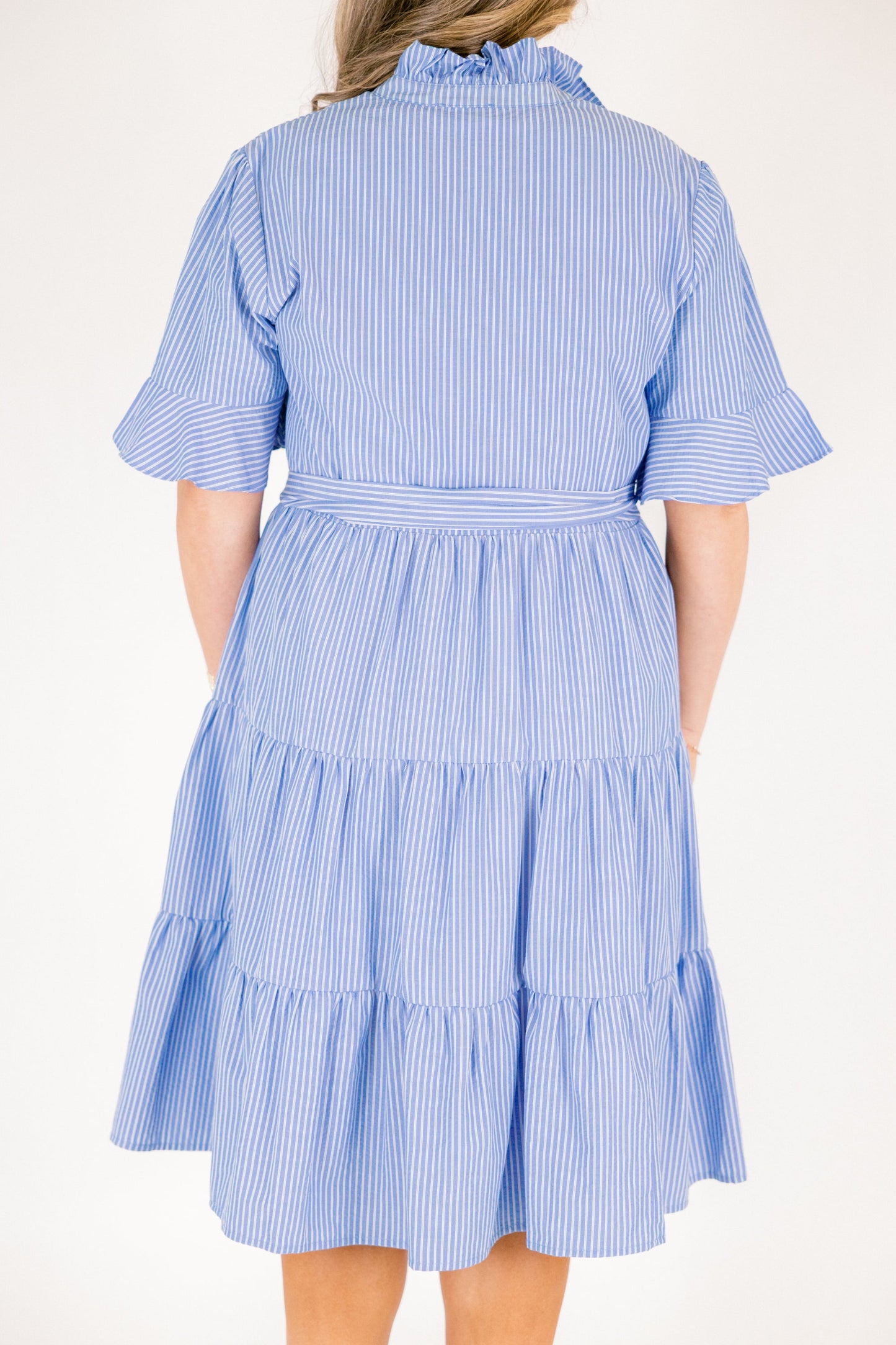 Vestido Verdades a Medias, Rayas Azules