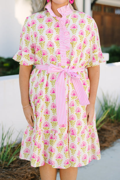 Vestido Verdades a Medias, Rosa