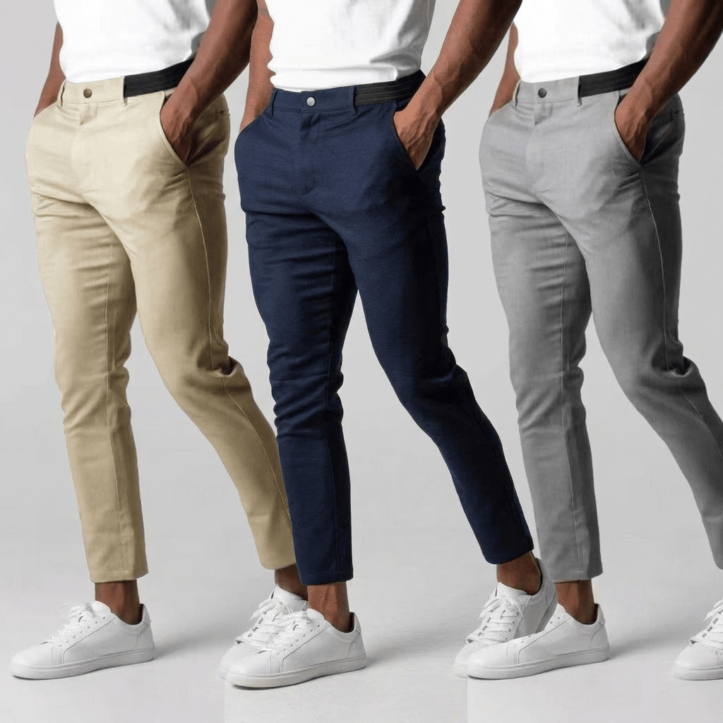 Pantalón chino deportivo de tejido elástico en 4 direcciones