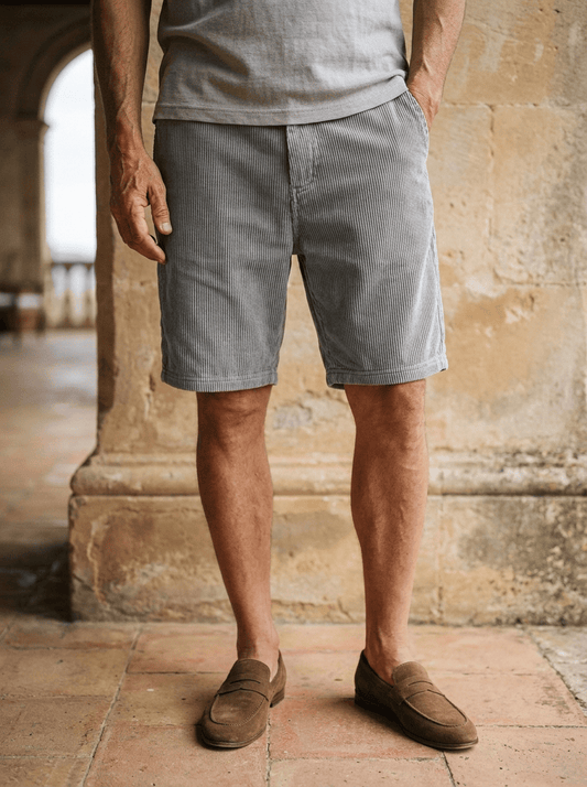 Pantalones cortos plisados Capri
