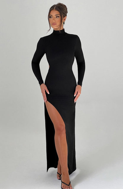 Długa sukienka Imelda - Czarna