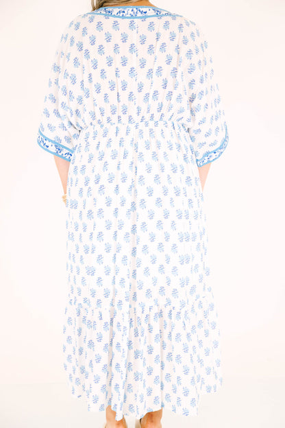 En El Vestido Aire Salado, Azul Cerúleo