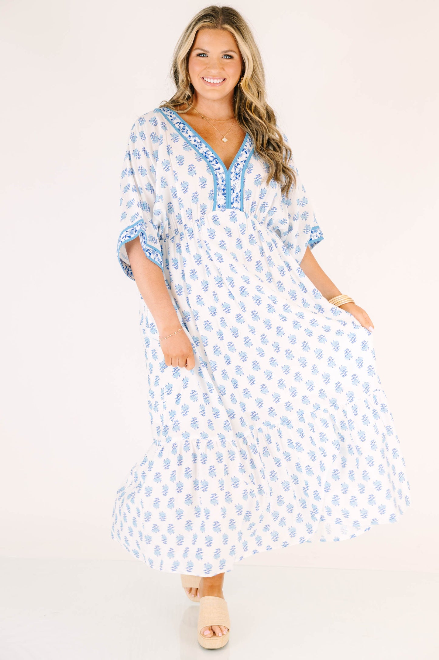 En El Vestido Aire Salado, Azul Cerúleo