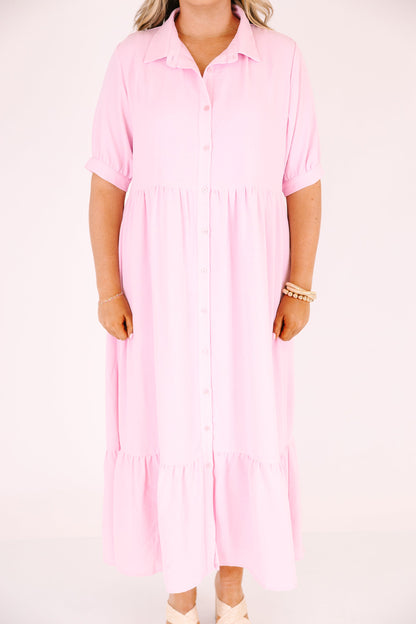 En Tu Lugar Feliz Vestido, Rosa Bebé