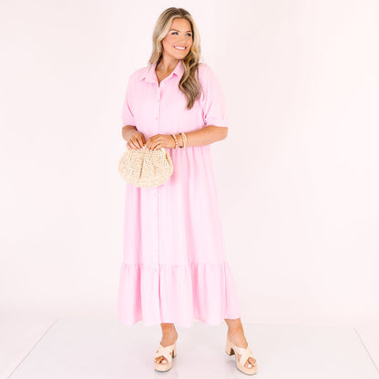 En Tu Lugar Feliz Vestido, Rosa Bebé