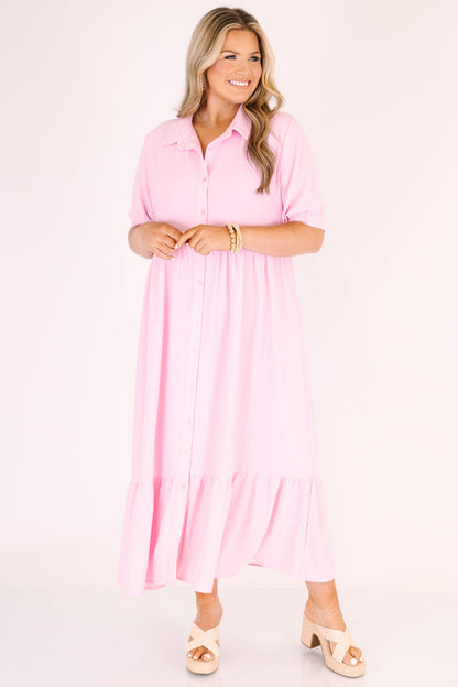 En Tu Lugar Feliz Vestido, Rosa Bebé