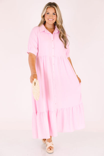 En Tu Lugar Feliz Vestido, Rosa Bebé