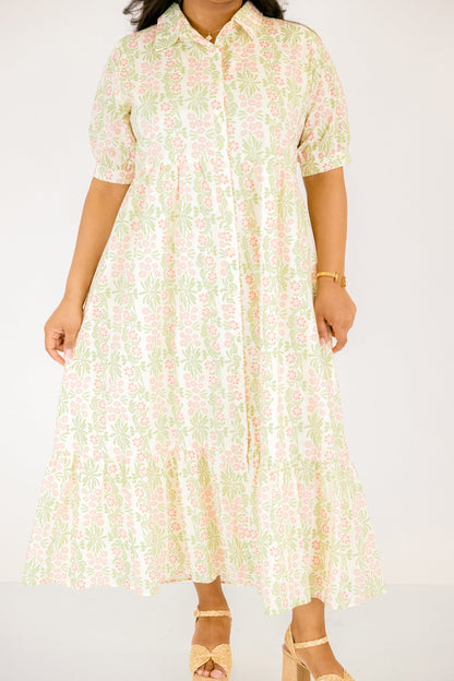 En Tu Lugar Feliz Vestido, Floral Rosa