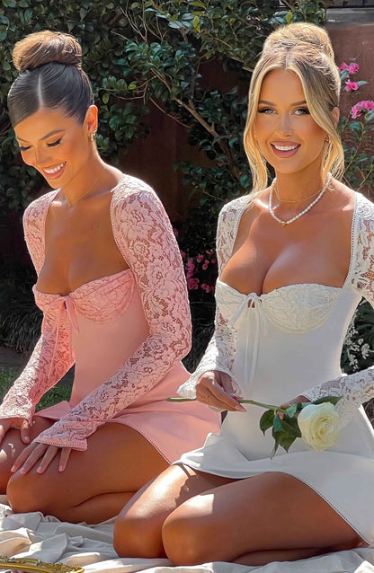 Mini sukienka Jacinta - Jasnoróżowa