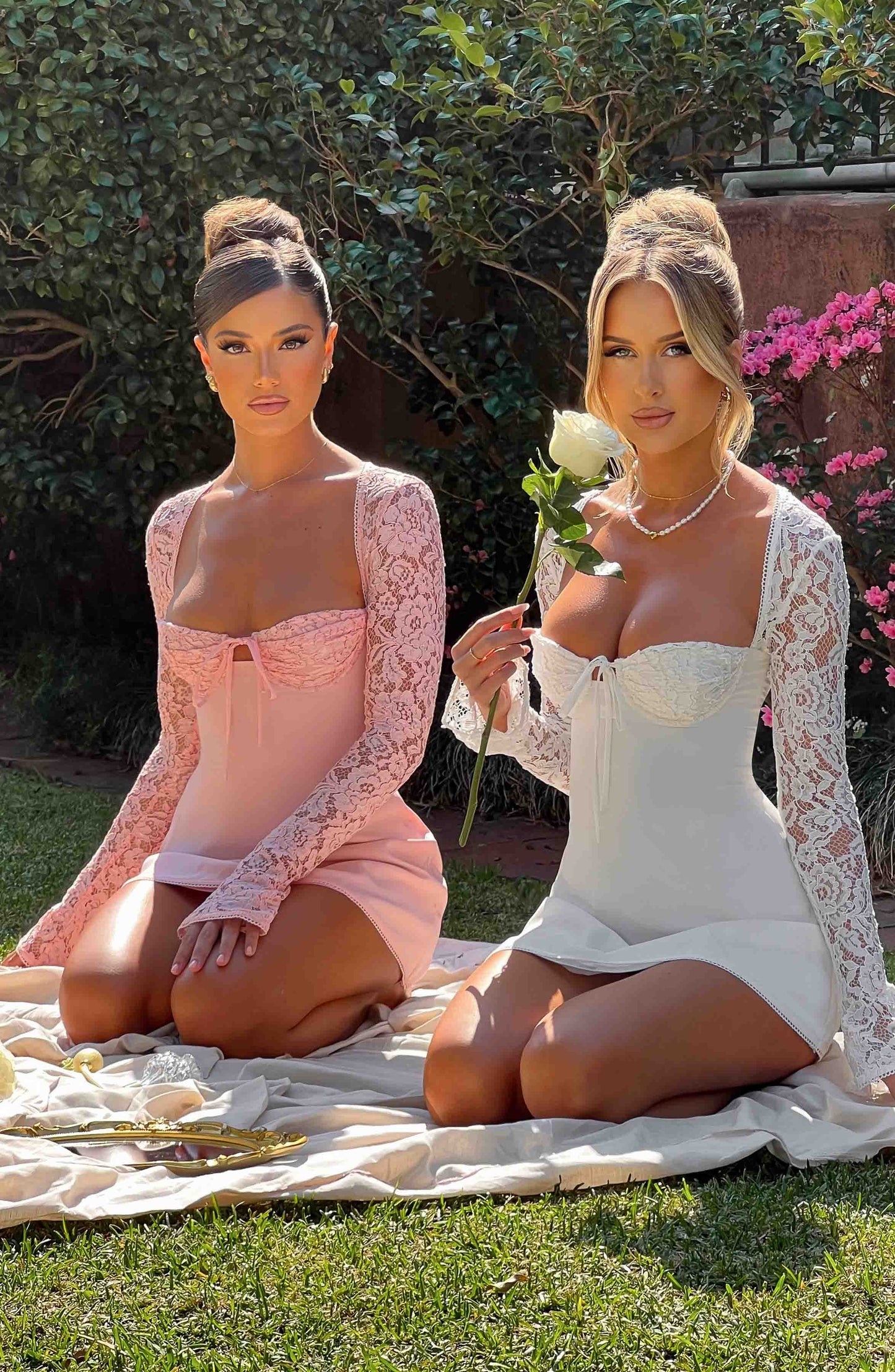 Mini sukienka Jacinta - Jasnoróżowa