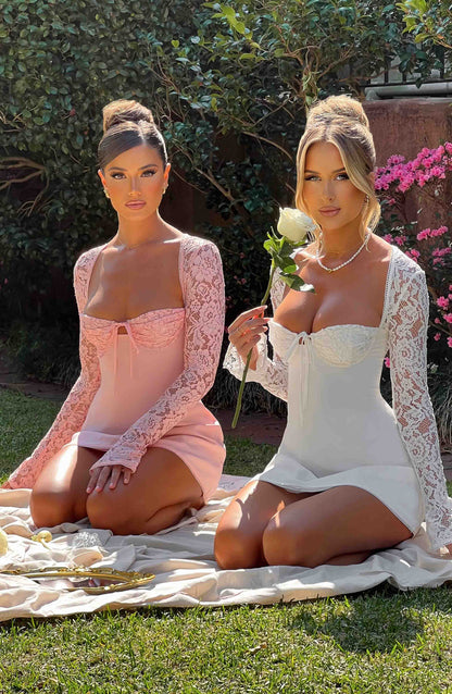 Mini sukienka Jacinta - Jasnoróżowa