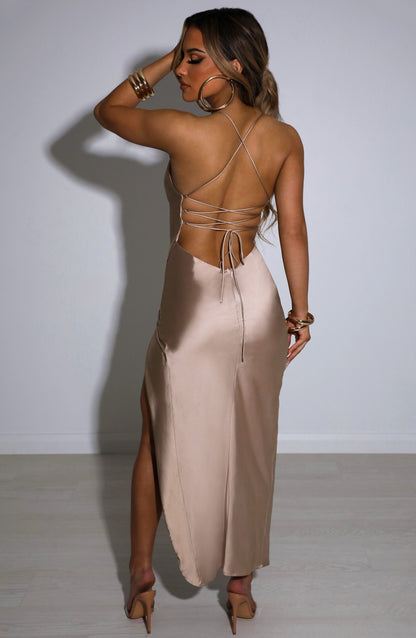 Sukienka Midi Jaida - Szampan