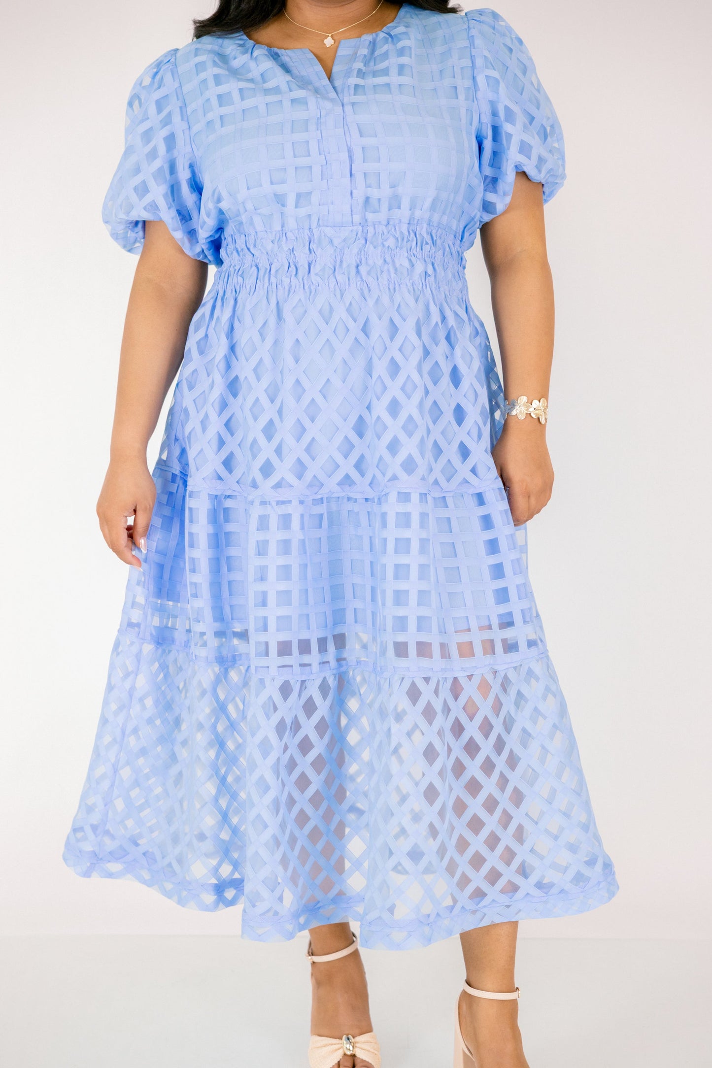 Vestido Just Because, Azul Pastel