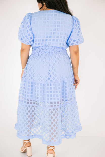 Vestido Just Because, Azul Pastel