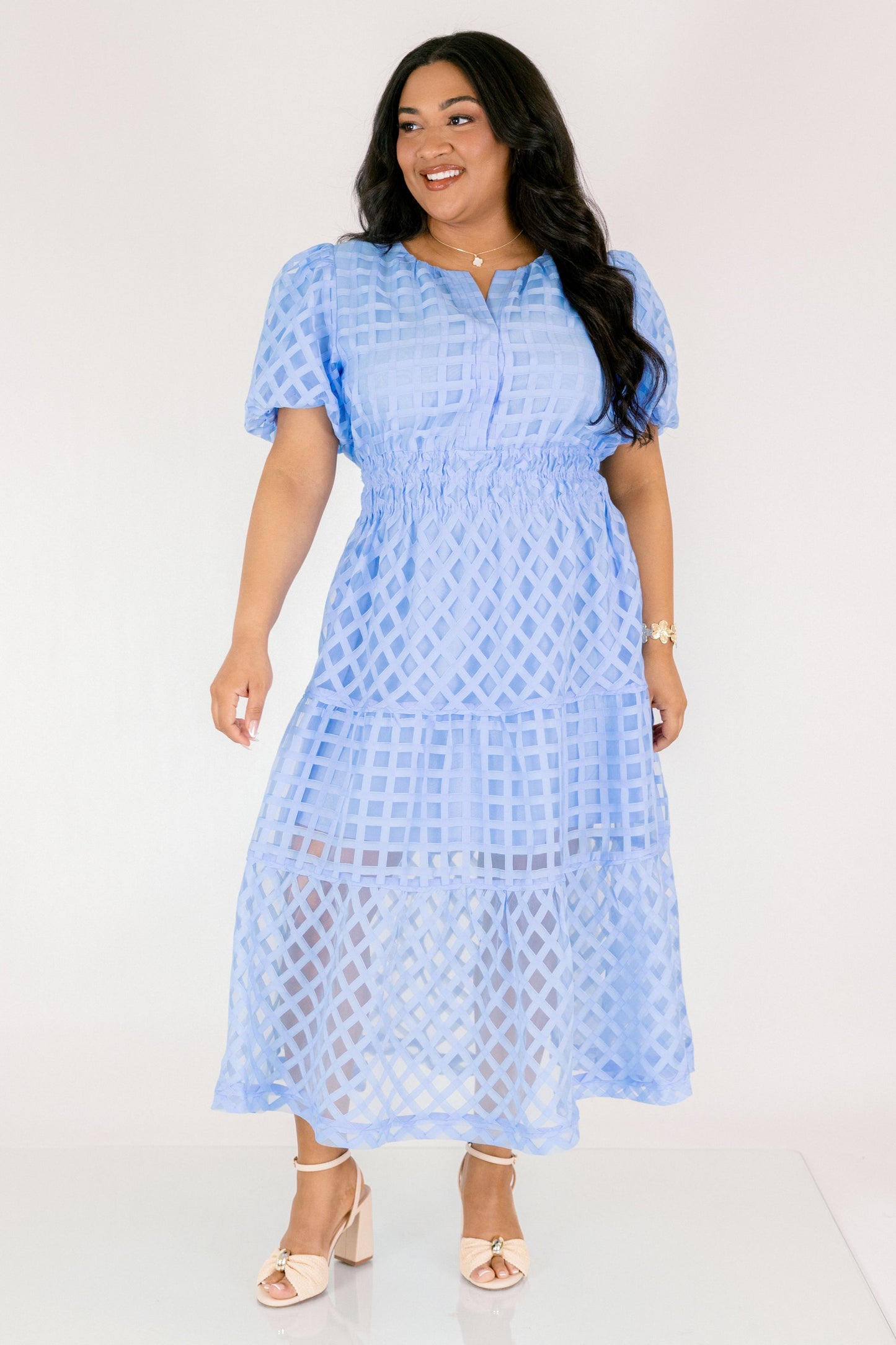 Vestido Just Because, Azul Pastel