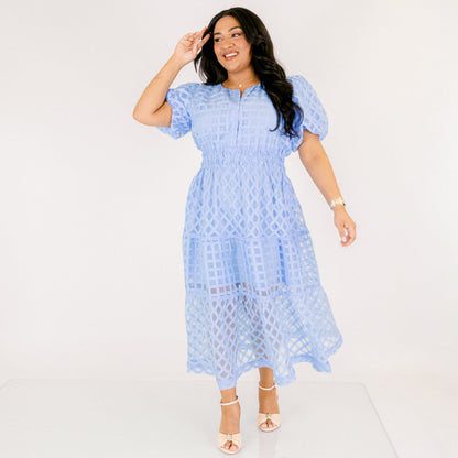 Vestido Just Because, Azul Pastel