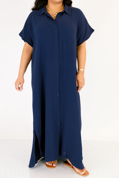 Solo un vestido bonito, azul marino