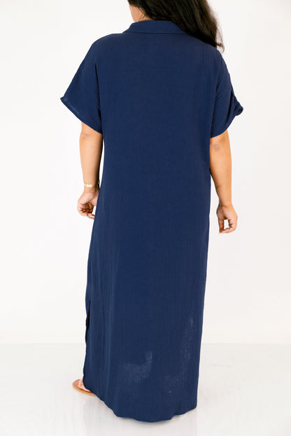 Solo un vestido bonito, azul marino