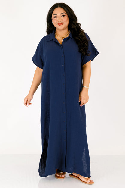 Solo un vestido bonito, azul marino