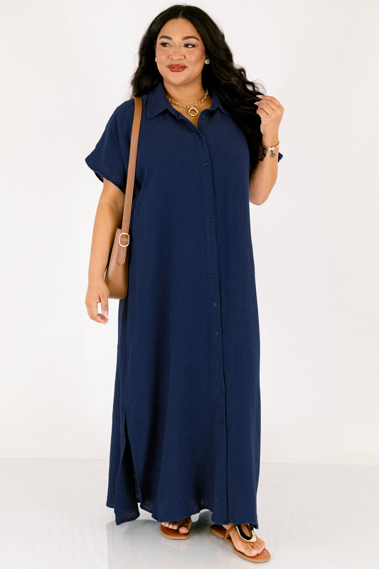 Solo un vestido bonito, azul marino