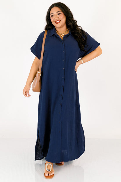 Solo un vestido bonito, azul marino