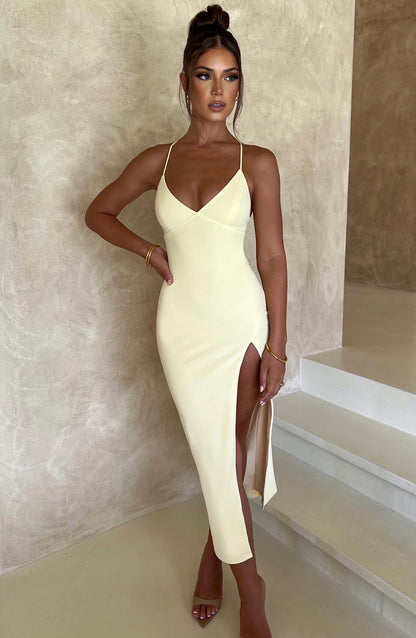 Sukienka Midi Kiana - Cytrynowa