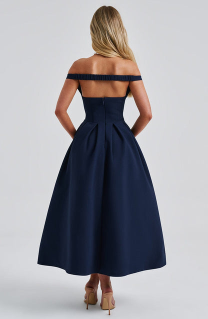 Sukienka Midi Lanetta - Granatowa