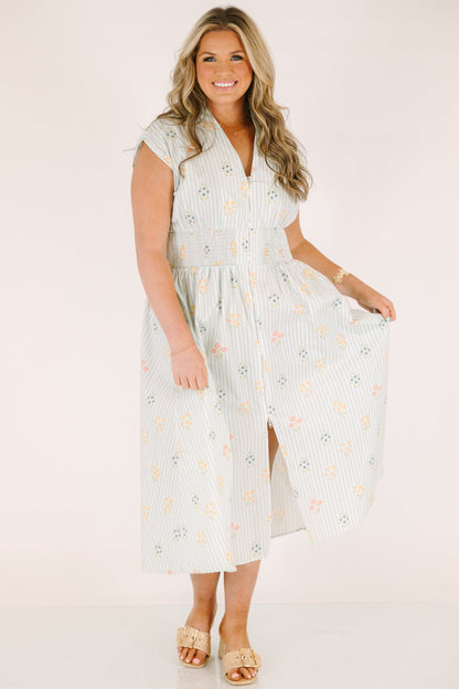 Vestido Nocturno, Mezcla Azul Claro