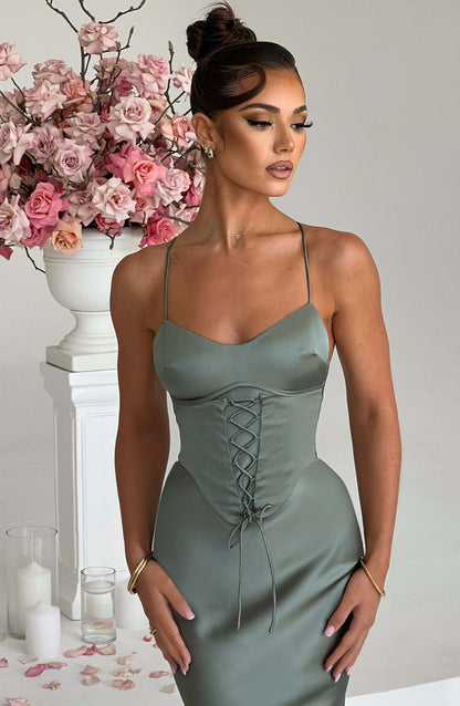 Sukienka Maxi Lillia - Szałwia