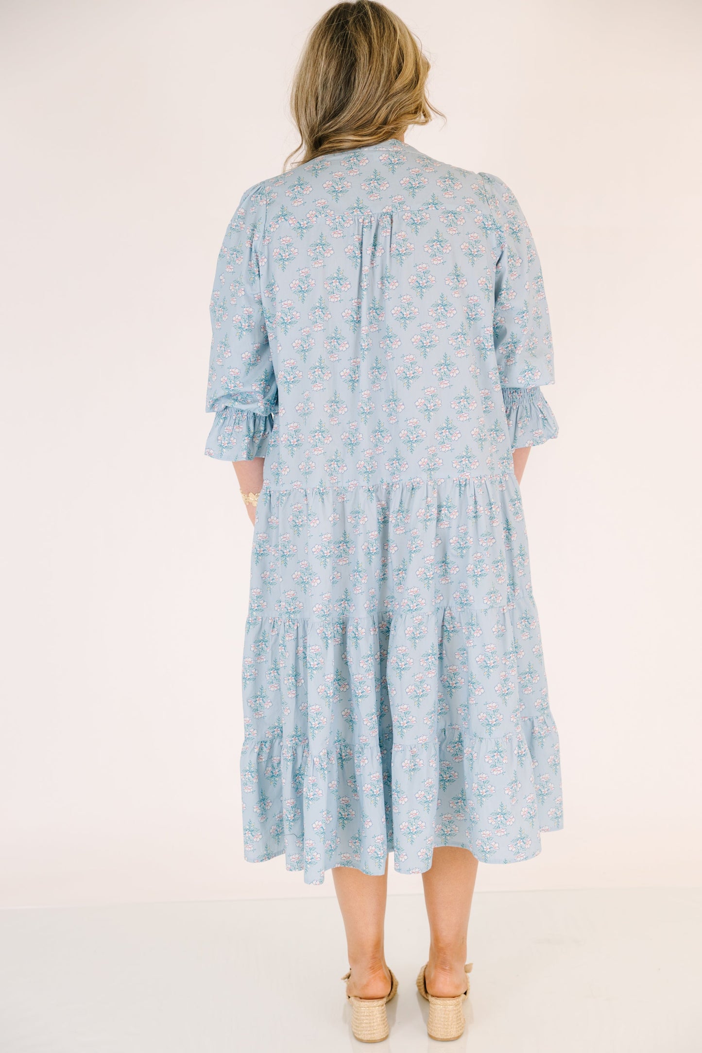 Vestido Love You So, Floral Azul