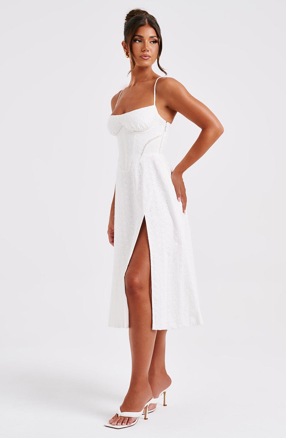 Sukienka Midi Luanna - Kość słoniowa